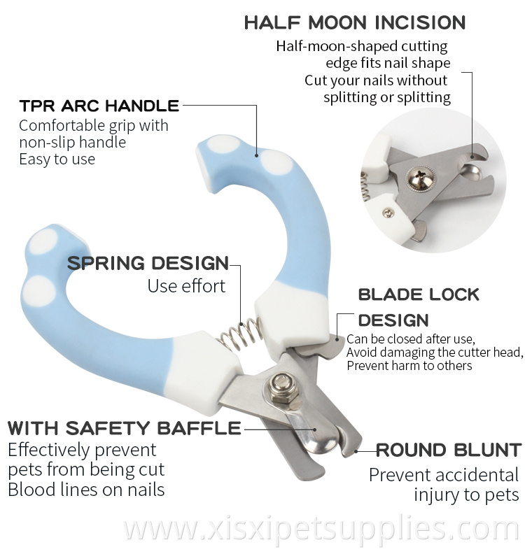 Factory Wholesale High Quality Cat Nail Cutter Pet Dog Nail Clipper With Safety Guard